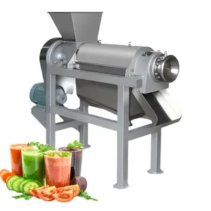 Industrial Fruit Juice Making Machine Industrial Cold Screw Press Pressing Juicer Extractor Extracting Machine thumbnail-1