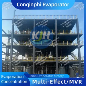 304 Stainless Steel Double-effect Evaporation Equipment With PLC Control for Continuous Operation thumbnail-4