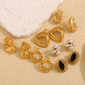 Stainless Steel Earrings 1 Year Warranty Against Tarnishing Wholesale Price From Factory Supplier thumbnail-2
