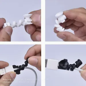 Blister Packed Screw Data Line Wire Protective Sleeve Rubber Wire Protection Tools for All Kinds of Wires thumbnail-1