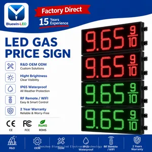 Flip 3 Digits 7 Segment Led Gas Price Display for Gas Station Led Price Sign thumbnail-1