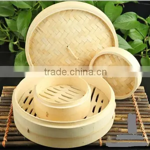 Eco-friendly Five-Layer MINI Natural Bamboo Steamer thumbnail-1
