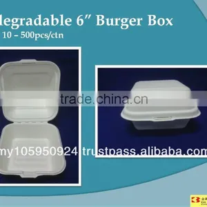 Biodegradable 6" Burger Box thumbnail-1