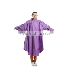 2014 Fashion New Style Ladies Long Rain Poncho With Sleeves thumbnail-1