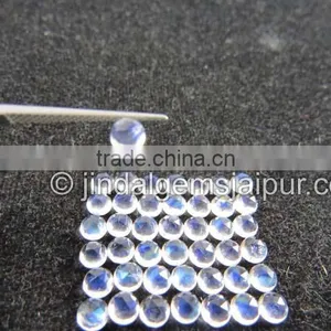 Wholesale Loose GemstoneRainbow Moonstone Top Quality Rose Cut Cabochons thumbnail-2