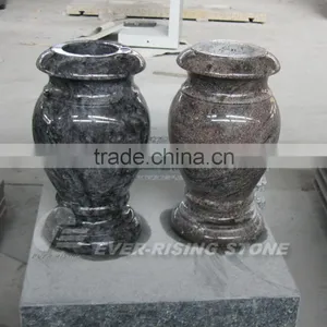 Granite and Marble Turned Flower Vase for Cemetery thumbnail-1