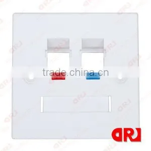 86*86 Type Double Ports Amp Faceplate Socket for Cat.6 thumbnail-1