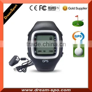 2016 Hot GPS Smart Watch Golf Navigation Watch With 30,000 World Courses, Black/Red thumbnail-1