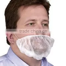 Safety Industry Disposable Non-woven PP Beard Cover Beard Nets 16" White thumbnail-2
