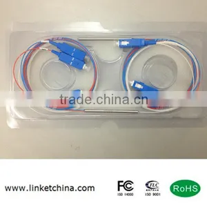 1x2 FBT Splitter Steel Tube 20:80 0.9mm 1M With SC/UPC thumbnail-2