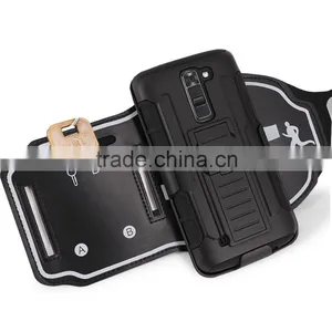 Sweatproof and Detachable Sports Armband,key and Credit Card Holder Dual Layers Protective for LG K7 thumbnail-3