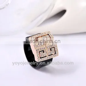 Light Weight Finger Ring for Men Crystal Acrylic Ring Jewelry thumbnail-2