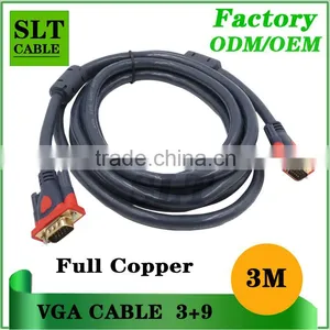 Factory Outlet New Style Vga Cable 15pin 3+9 3m Vga Cable Full Copper Extension Vga Cable thumbnail-3