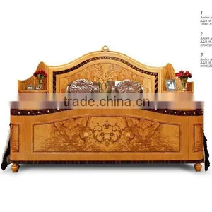 Classic Bedroom Furniture Set Royal Style Solid Wood Furniture King Size Bed for Sale Quality Choice thumbnail-1