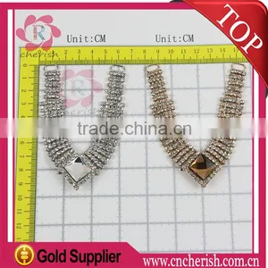 Wholesale Hand Made White Glass Crystal Barefoot Sandals Fashion Shoe Accessories thumbnail-4