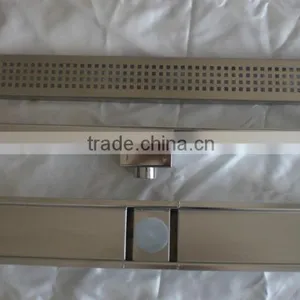 A Series Tiled On Flange Sloped Channel Base Outlet Shower Drain With Vertical Structural Siphon thumbnail-1