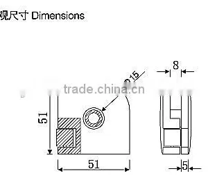 High Quality Zinc Alloy Glass Door Lock ,glass Cabinet Door Bottom Pivot Hinges thumbnail-2