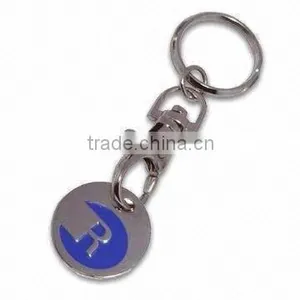 Metal Trolley Coin Keychain thumbnail-1