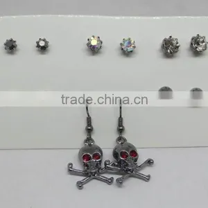 6pairs Jeweled Stud Earring Pack thumbnail-1