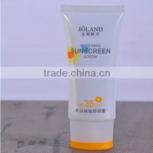 PE Extruded Tube With Two Color Popular Flip Top Cap for Sun Cream thumbnail-1