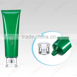 Cleanser Plastic Cosmetic Tube With Special Transparent Acrylic Cap thumbnail-1