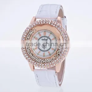 HH189 Famous Brand GOGOEY Diamond Women Watches Top Quality Leather Strap Dress Watch Quartz Watch Hours Clock Women Montre Femm thumbnail-5