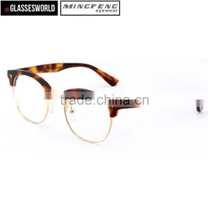 New Arrival Half Frame Acetate Eyeglass Frames Factory Manufacturer thumbnail-2