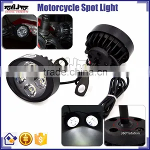 BJ-SPL-007 Universal 5W Black Motorcycle LED Spot Light for Street Bike thumbnail-1