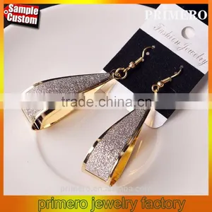 Fashion Punk Girl Dangle Earrings Valentine's Day Gift Silver Gold Black 3 Colors thumbnail-1