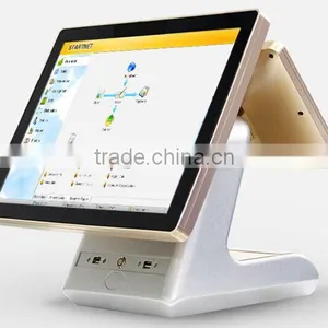 POSBW1511 Full Metal Jacket Durable 15 Inch 5 Wire Resistive Touch Screen All In One POS Machine thumbnail-1