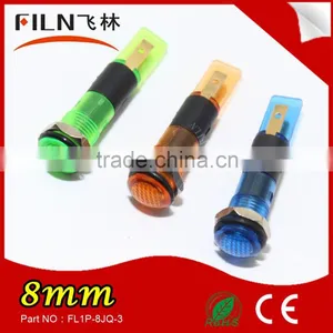 Plastic Yellow 110V Lamp 8MM Led Car Indicator Light With Solder Pin thumbnail-2