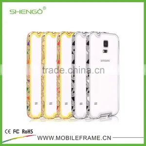 Wholesale Slim Metal Aluminum Bumper Buckle Case for Samsung Galaxy S5 thumbnail-1