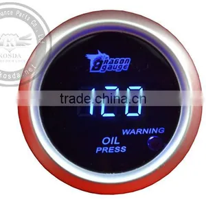 52mm Racing Boost Gauge, 52mm Guages Digital Gauge in White Black Light thumbnail-4