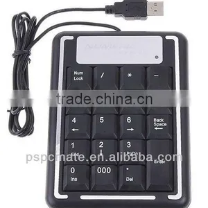 Black Color Mini USB Numeric Number Keyboard Keypad for Laptap thumbnail-1