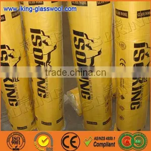 ISOKING Glasswool Heat Insulation Glass Wool Blanket Price With Aluminium Foil thumbnail-4
