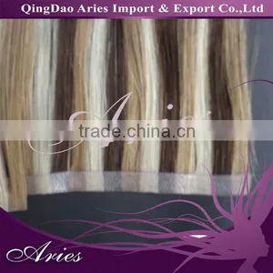 2014 Top Quality Virgin European Pu Skin Weft Human Hair Extension thumbnail-1