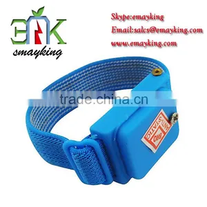 Blue Cordless Wrist Strap/Static Dissipative Without Grounding Cord/Antistatic ESD Adjustable Wrist Strap thumbnail-1