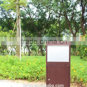 Foshan JHC Large Capacity Outdoor Metal Pillar Mailbox With Two Color Two Size For Garden thumbnail-4