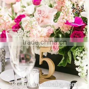 2016 New Design Stainless Steel Number Signs,table Decoration Letter for Wedding Reception thumbnail-5