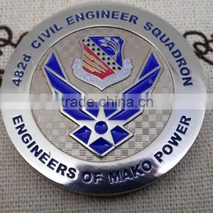 Low Price Top Quality Factory Produce Custom Challenge Coin Cheap Price Custom Die Cast Alloy Silver Army Coin thumbnail-2
