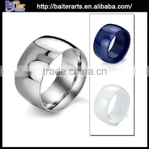 High Polished Fashion Men's Stainless Steel Men's Ring Wholesale thumbnail-1