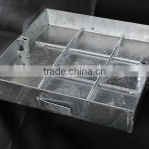Square Recessed Cover Manhole Covers Heavy Duty -B3-Hot Dipped Galvanised Size 300 x 300mm up to 1000 x 1000mm thumbnail-1
