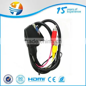 Nickel Plated Male to Male 21 Pin Scart Cable/scart Cable thumbnail-4