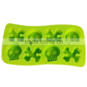 2 COLOR Freeze Ice Cube Tray Skull Mould Mold Cooking Tools Cookie Cutter Ice Molds Ice Trays Ice Cream Tools Hot Selling thumbnail-2