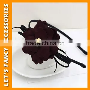 PGHD0342 High Quality Holiday Passionate Large Flower Headband Hairband Hair Accessories for Women thumbnail-5