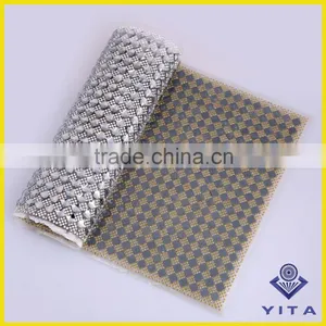 Fashion 24cm*40cm Hot Fix Crystal Rhinestone Mesh Sheet for Ladies Shoes thumbnail-4