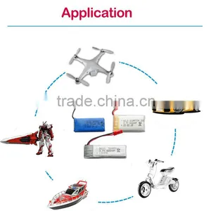 Wholesale 600 Mah Lithium Polymer Battery 3.7v for RC Hobby thumbnail-5