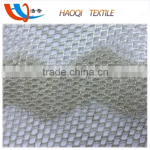 See Through Polyester Mesh Fabric With Silver Fiber thumbnail-3