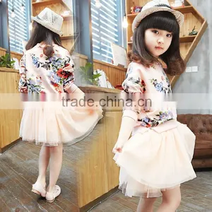 2015 New Fashion Korea Casual Print Dress Girl thumbnail-1