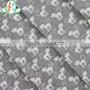 CUTE CAT Printing Knitted Fabric for Garment Fabric thumbnail-1